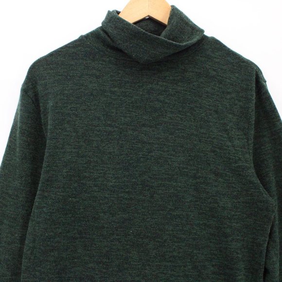 H2H Turtle Neck Sweater Mens Brown Pullover Long Sleeve Soft Cotton Blend Large - Picture 2 of 8